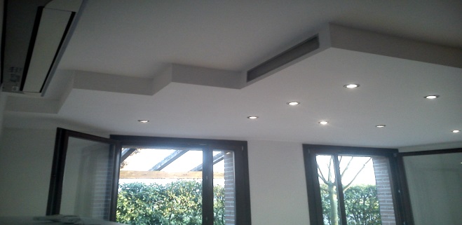 Controsoffitti pareti design cartongesso modena Impianto elettrico controsoffitto