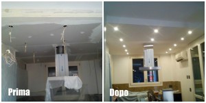 CONTROSOFFITTO -FARETTI -LED - IDEE MODERNE .RISPARMIO ENERGETICO -CRESPELLANO - BOLOGNA