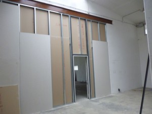 realizzazione parete divisoria di un capannone MARANO S.P con lastre rei ignifughe